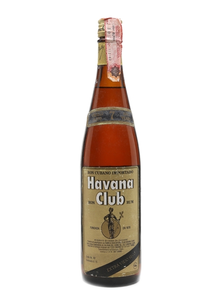 Havana Club 7 Year Old Bottled 1980s - Cinzano 75cl / 40%