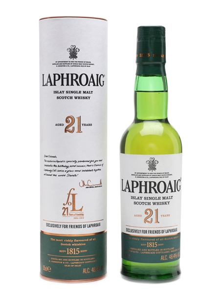 Laphroaig 21 Year Old Friends Of Laphroaig 21st Anniversary 35cl / 48.4%