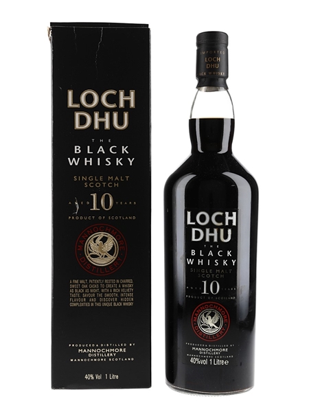 Loch Dhu 10 Year Old - The Black Whisky Mannochmore 100cl / 40%