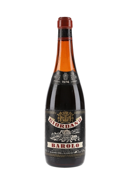 1974 Barolo Giordano  75cl / 13.2%