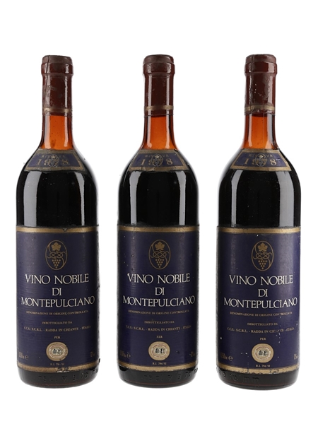 1978 Vino Nobile Di Montepulciano Riserva  3 x 75cl / 12%