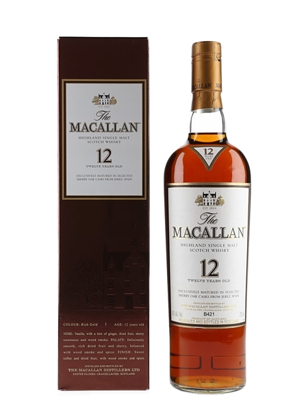 Macallan 12 Year Old Sherry Oak - South Africa 75cl / 43%