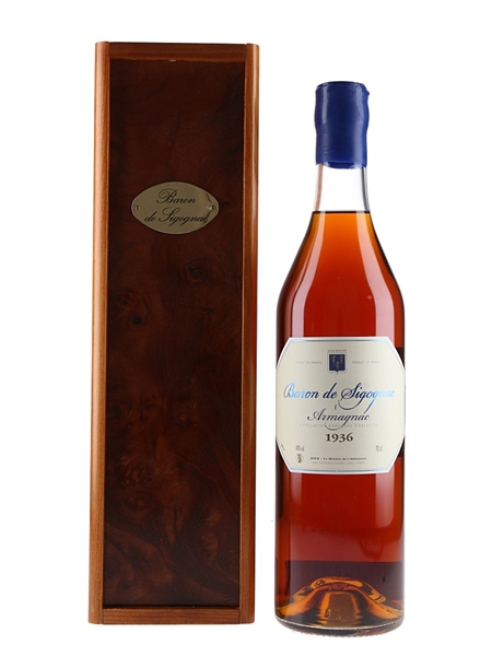 Baron De Sigognac 1936 Bas Armagnac Bottled 2016 70cl / 40%