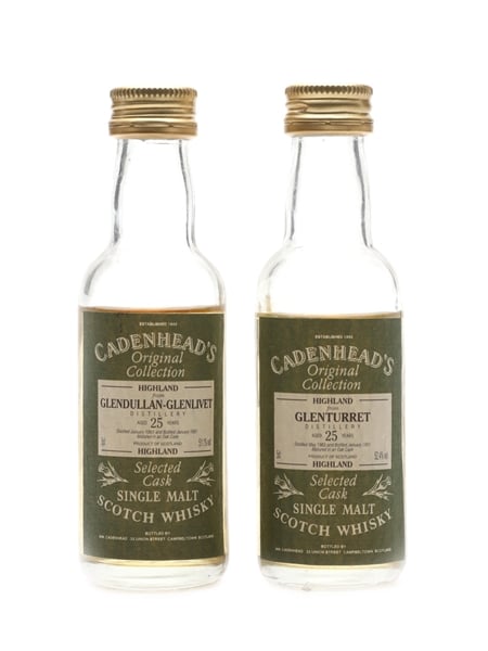 Cadenhead's 1965 Single Malt Miniatures Glendullan & Glenturret 2 x 5cl