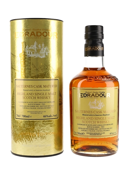 Edradour 2003 Sauternes Cask Matured - Bottled 2012 70cl / 46%