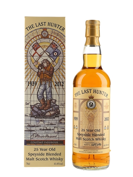 The Last Hunter 25 Year Old Speyside Bottled 2012 - RAF Kinloss 1939-2012 70cl / 41.6%