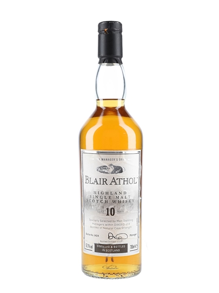 Blair Athol 10 Year Old Bottled 2019 - The Manager's Dram 70cl / 57.1%