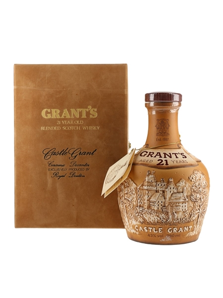 Grant's 21 Year Old Royal Doulton 1981 Ceramic Decanter 75cl / 43%