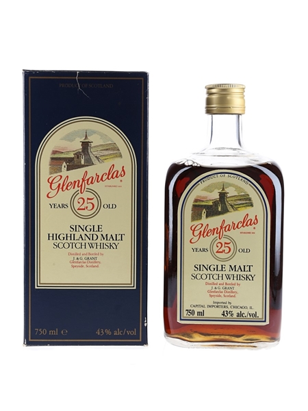 Glenfarclas 25 Year Old Bottled 1980s 75cl / 43%