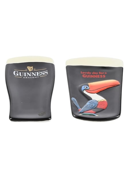 Guinness Ceramic Spoon Rests  2 x 13cms x 8cms