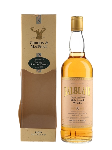 Balblair 10 Year Old Bottled 1995 - Gordon & MacPhail 70cl / 40%