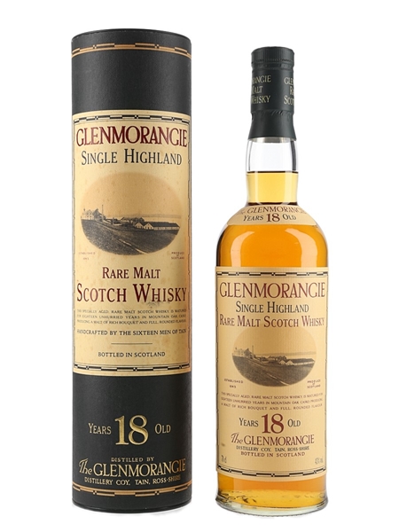 Glenmorangie 18 Year Old Bottled 1990s 70cl / 43%