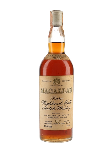 Macallan 1956 Bottled 1970s - Campbell, Hope & King 75cl / 45.8%