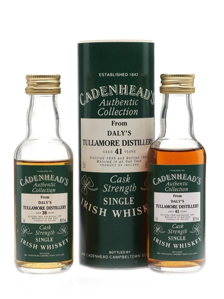 Tullamore 1949 & 1952 Miniatures Cadenhead's 2 x 5cl