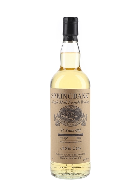 Springbank 1992 21 Year Old Cask 170 Bottled 2013 - Private Cask Bottling 70cl / 54.6%