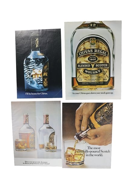 Chivas Regal 1956-1986 Advertising Prints 15 From 27cm x 18cm To 35cm x 26cm