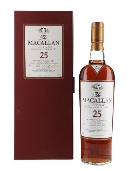 Macallan 25 Year Old Sherry Oak 70cl / 43%