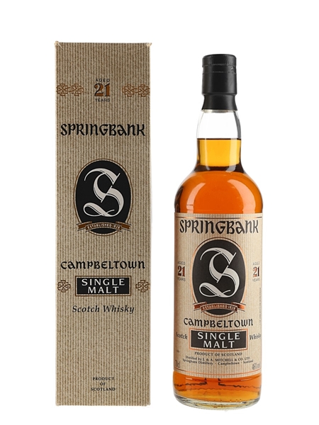 Springbank 21 Year Old Bottled 1990s 70cl / 46%