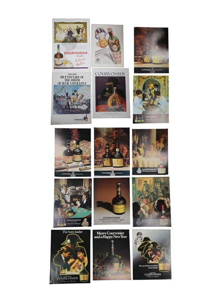 Courvoisier 1939-1984 Advertising Prints 15 x Various Sizes