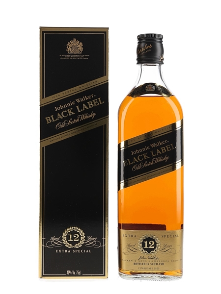 Johnnie Walker Black Label 12 Year Old Bottled 1980s 75cl / 40%