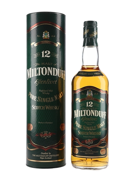 Miltonduff Glenlivet 12 Year Old Bottled 1990s 70cl / 43%