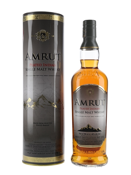 Amrut Peated Indian Single Malt Whisky Bottled 2022 - La Maison Du Whisky 70cl / 46%