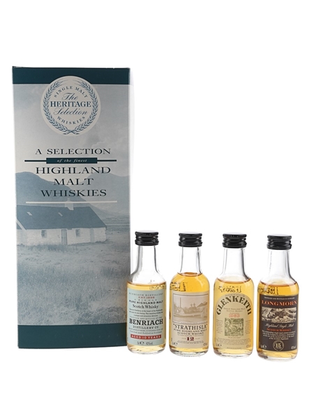 The Heritage Selection Set Bottled 1990s - Benriach, Glen Keith 1983, Longmorn, Strathisla 4 x 5cl