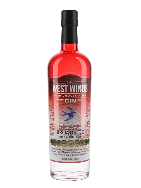 West Winds Broadside Navy Strength Gin The West Winds Gin 70cl / 58%