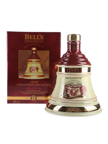 Bell's Christmas 1996 Ceramic Decanter Ingredients Of Quality 70cl / 40%