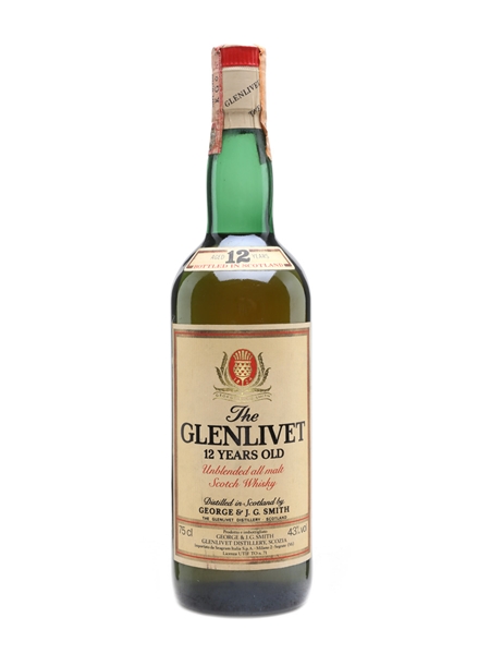 Glenlivet 12 Year Old Bottled 1980s 75cl / 43%