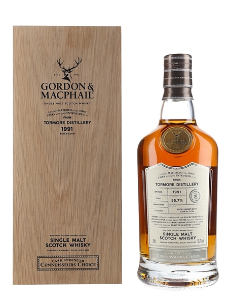 Tormore 1991 30 Year Old Connoisseurs Choice Bottled 2021 - Gordon & MacPhail 70cl / 55.7%