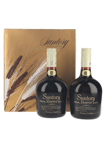 Suntory Special Reserve Gift Set Bottled 1980s 2 x 76cl / 43%