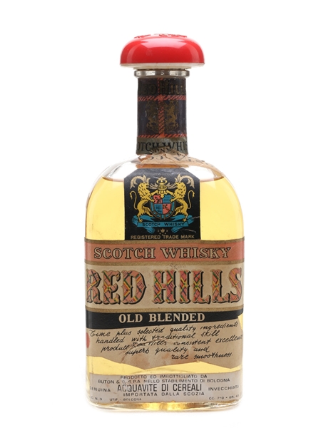 Red Hills Old Blended Whisky Bottled 1960s - Buton 75cl / 43%