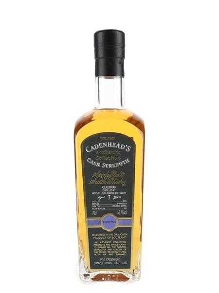 Kilkerran 2015 7 Year Old Bottled 2023 - Cadenhead's 70cl / 56.7%