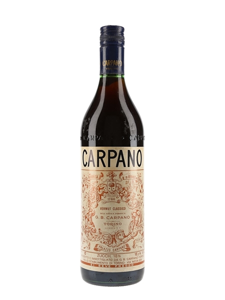 Carpano Vermuth Classico Bottled 1970s 100cl / 16.3%