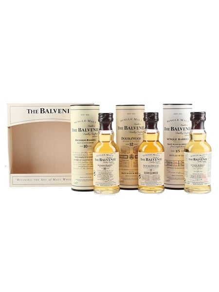 Balvenie Miniatures Set Founder's Reserve, Double Wood & Single Barrel 3 x 5cl