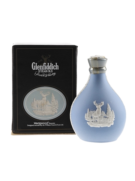 Glenfiddich 21year old ウィスキーwedgewood Glenfiddich Wedgewood Decanter 21 Year Scotch Whisky
