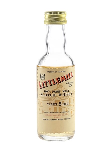 Littlemill 5 Year Old Bottled 1970s 5cl / 43%