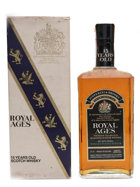 Royal Ages 15 Year Old Bottled 1960s - J & B 75cl / 43%