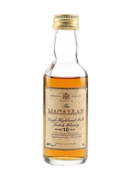 Macallan 10 Year Old Bottled 1980s 5cl / 40%