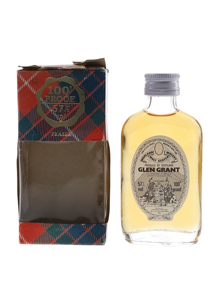 Glen Grant 12 Year Old 100 Proof Bottled 1980s - Gordon & MacPhail 5cl / 57%