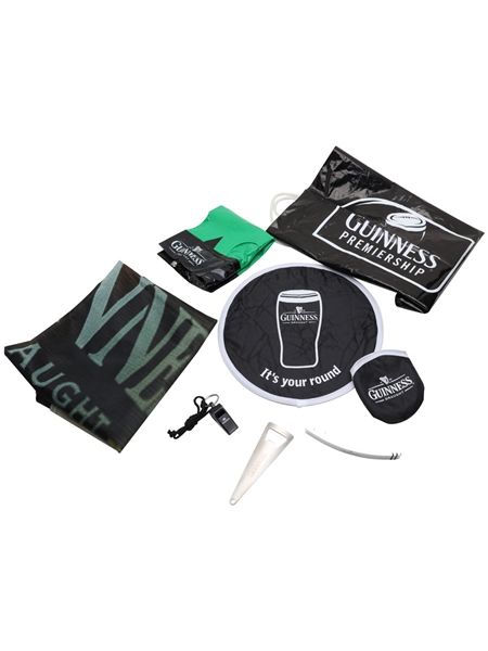 Guinness Memorabilia Items x 7 Including Banner, Frisbee, Whistle, Bottle Opener 