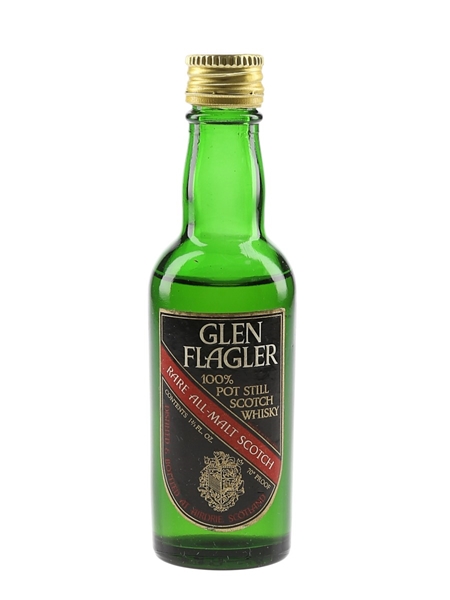 Glen Flagler Rare All Malt Scotch Bottled 1970s 4.7cl / 40%