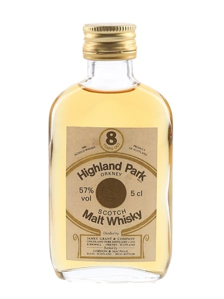 Highland Park 8 Year Old 100 Proof Bottled 1970s - Gordon & MacPhail 5cl / 57%