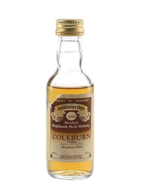 Coleburn 1965 Connoisseurs Choice Bottled 1980s - Gordon & MacPhail 5cl / 40%