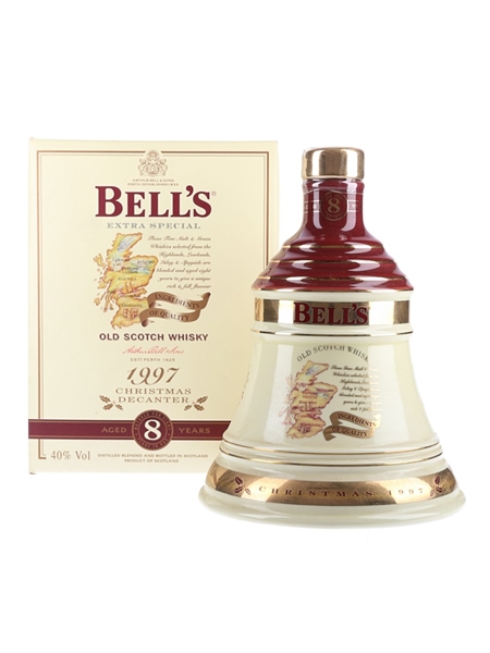 Bell's Christmas 1997 8 Year Old Ceramic Decanter Ingredients Of Quality 70cl / 40%