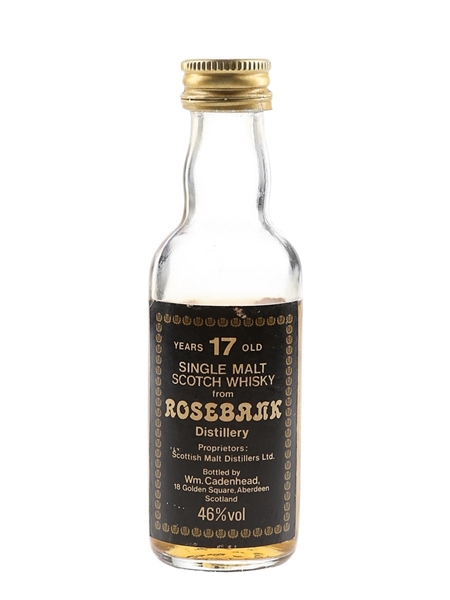 Rosebank 17 Year Old Bottled 1980s - Cadenhead's 5cl / 46%