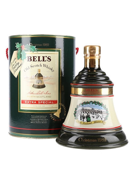 Bell's Christmas 1989 Ceramic Decanter Perth Winter 1895 75cl / 43%