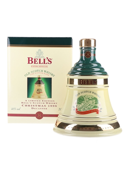 Bell's Christmas 1998 Ceramic Decanter Ingredients of Quality 70cl / 40%