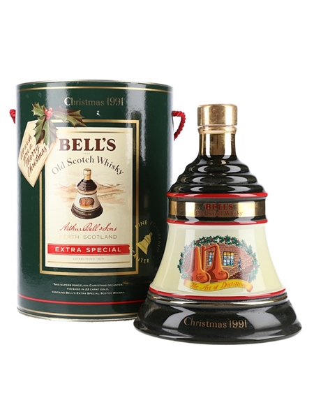 Bell's Christmas 1991 Ceramic Decanter The Art Of Distilling 70cl / 40%